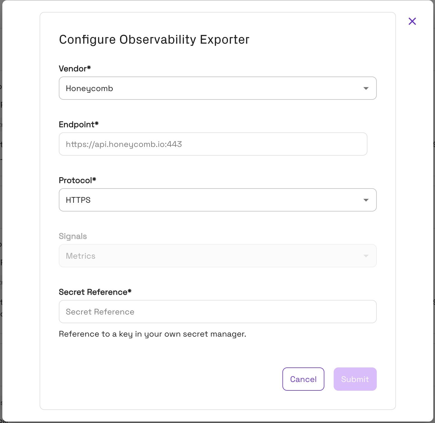 Configuring a Honeycomb exporter